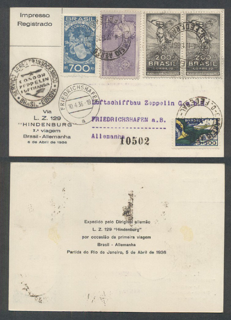 GERMANY Deutsche LUFTHANSA Transatlantic Airmail Stamps Postage Cover  Collection